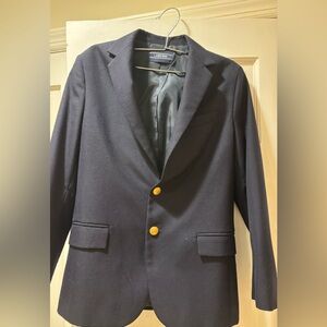 Boys Lands' End Classic Navy Blazer, size 14